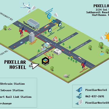 Pixellar Hostel Bangkok Dış mekan fotoğraf